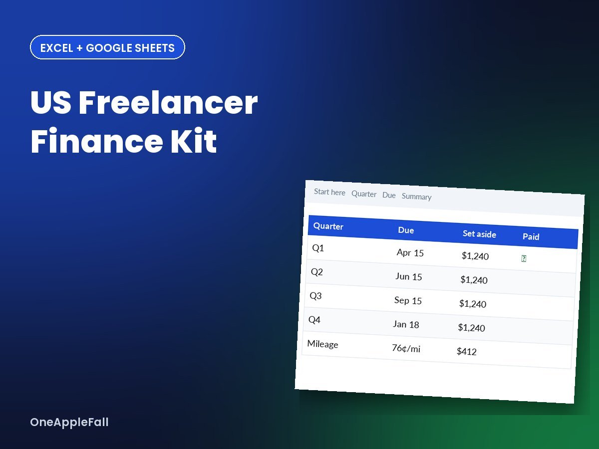 US Freelancer Finance Kit