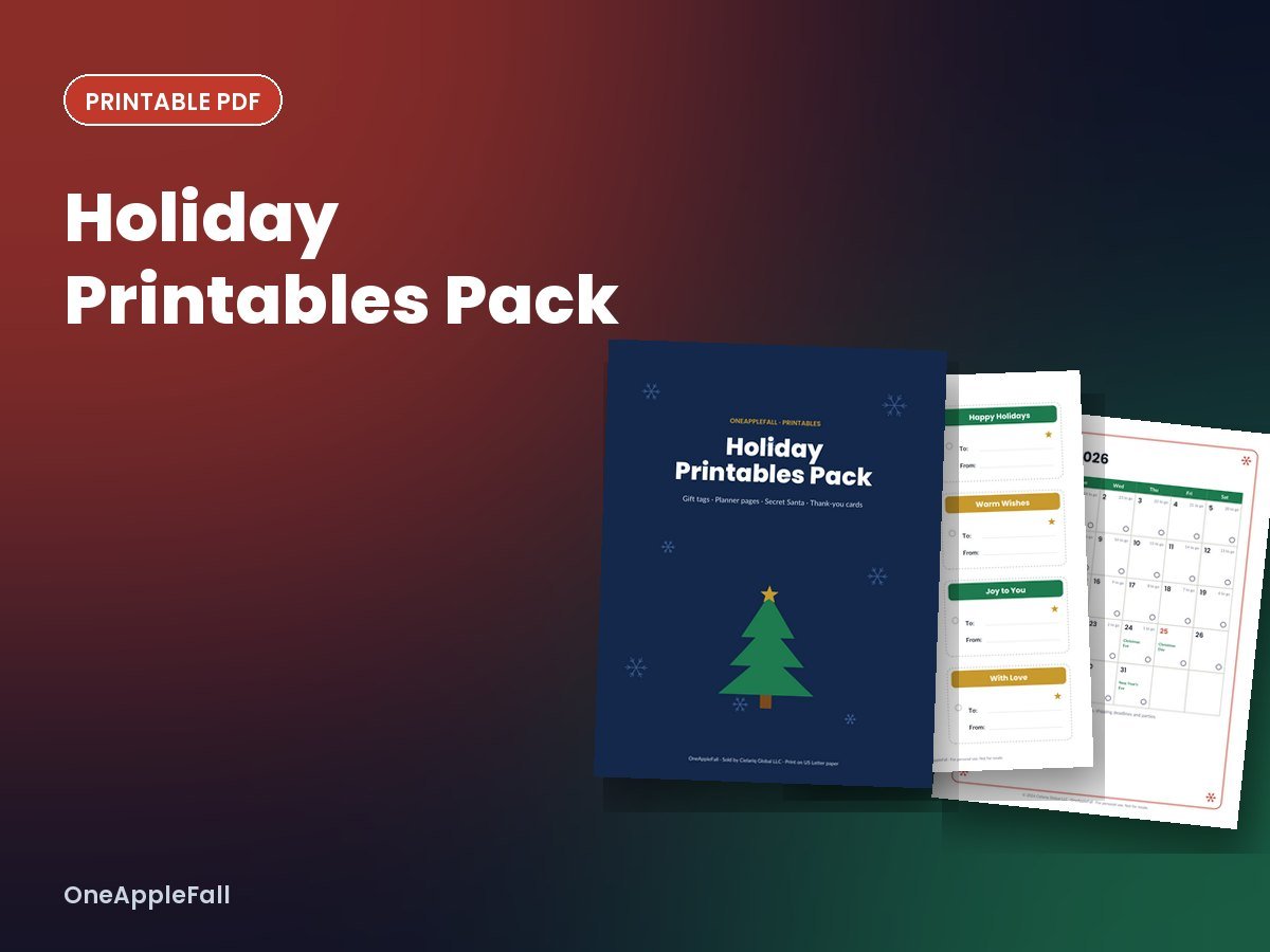 Holiday Printables Pack
