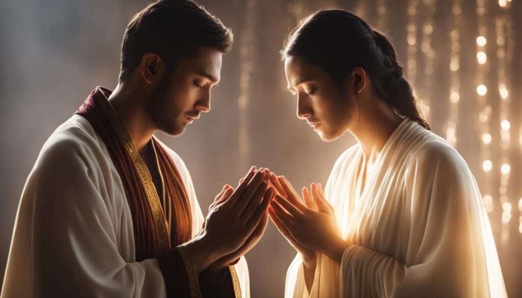 Stay connected on a spiritual level through praying together