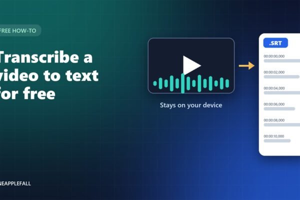 How to Transcribe a Video to Text for Free (and Get SRT Subtitles)
