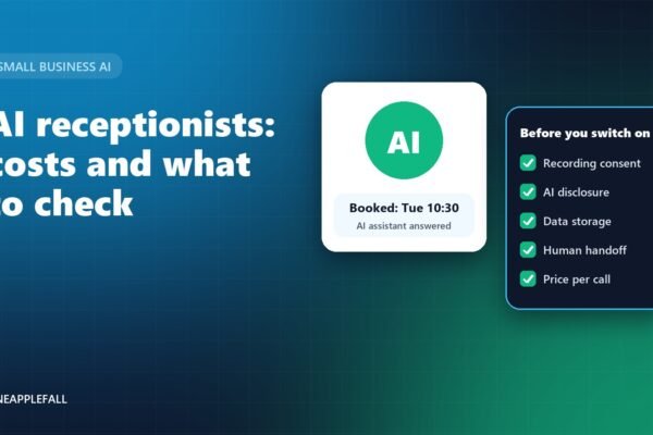 AI Receptionists for Small Businesses: What They Cost, How They Work, and What to Check